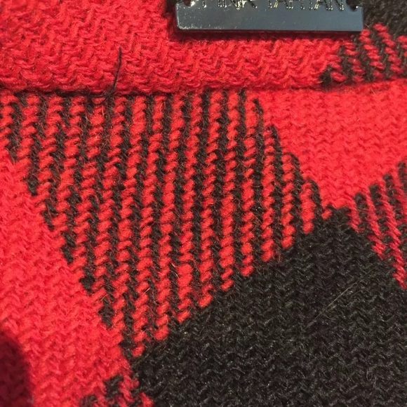 ❤️Sale 2/$40 Pink tartan red plaid wool circle skirt size 0 - Picture 4 of 7